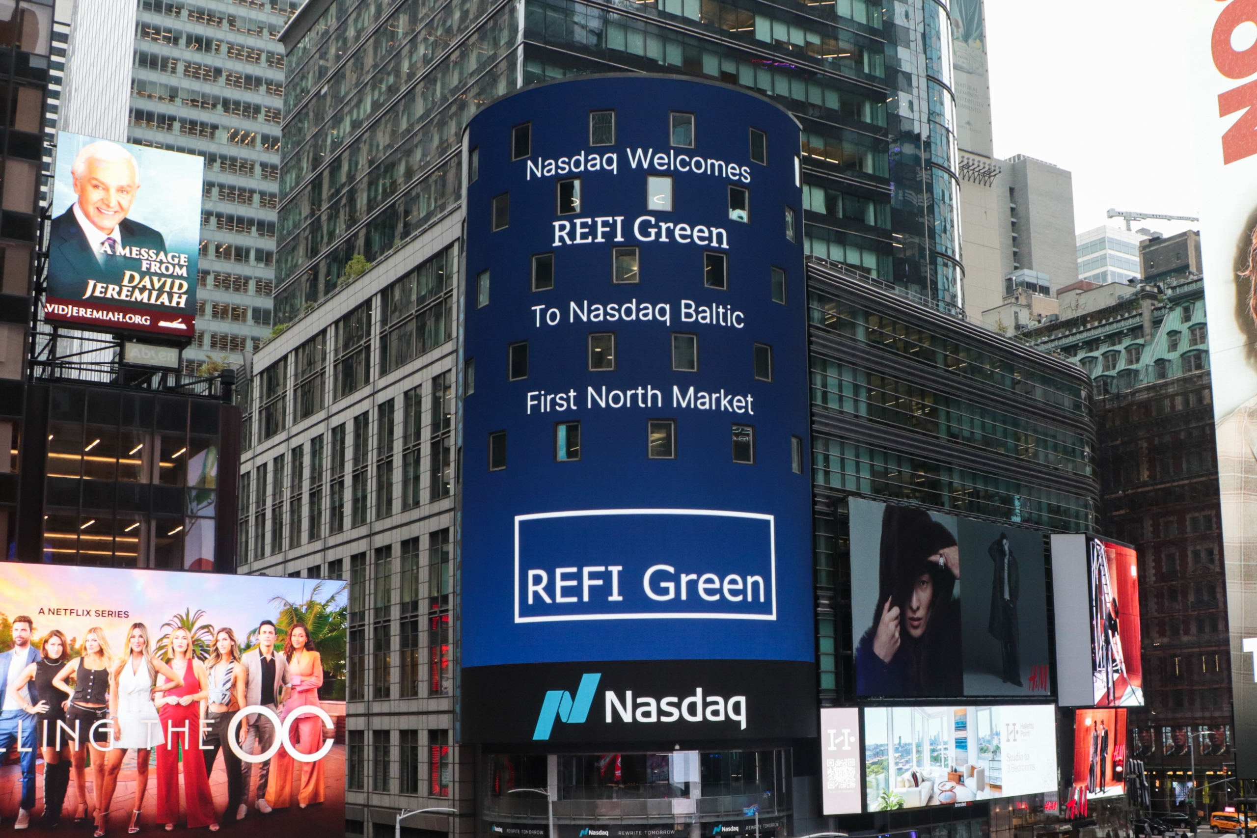 Nasdaq welcomes REFI Green to the Baltic First North Market